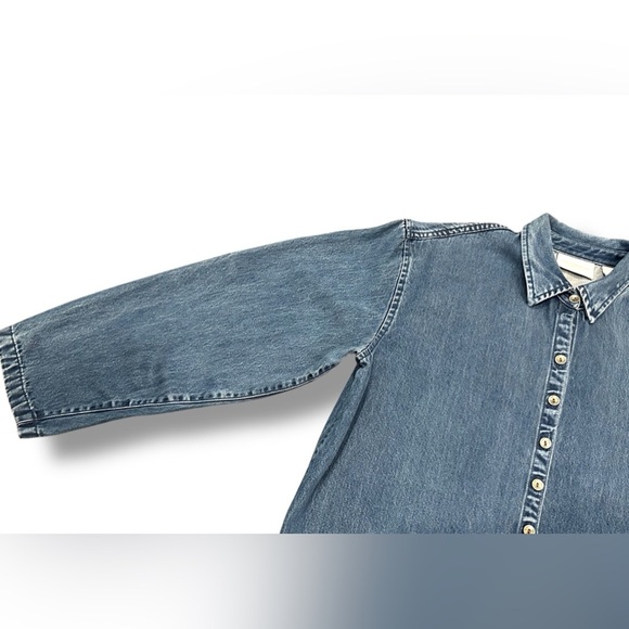 Liz Claiborne Blue Button Down Shirt - Picture 7 of 8